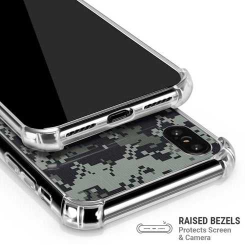 NHL New Jersey Devils Camo iPhone XS Max Clear Case
